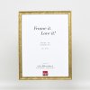Effect houten lijst profiel 2070 acrylglas 18x32 cm goud