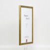 Effect houten lijst profiel 2070 acrylglas 18x32 cm goud