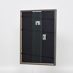 Effect massief houten lijst Profiel 25 blauw 20x20 cm Museum glas