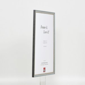 Effect massief houten lijst Profiel 25 blauw 20x20 cm Museum glas