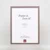 Effect houten lijst profiel 35 bruin 20x28 cm normaal glas + afstandhouder