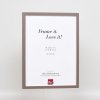Effect houten lijst profiel 35 bruin 20x28 cm normaal glas + afstandhouder