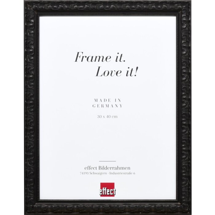 Effect houten lijst profiel 94 zwart 20x28 cm anti-reflecterend glas