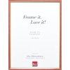 Effect houten lijst profiel 23 rood 21x28 cm Helder glas
