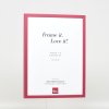 Effect houten lijst profiel 35 rood 21x28 cm anti-reflexglas