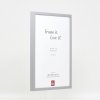 Effect houten lijst profiel 35 lichtgrijs 21x28 cm antireflexglas