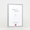 Effect houten lijst profiel 35 lichtgrijs 21x29,7 cm ontspiegeld glas