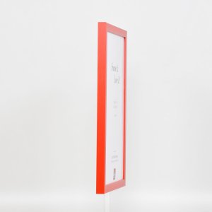Houten lijst Top Cube 21x29,7 cm rood Antireflexglas