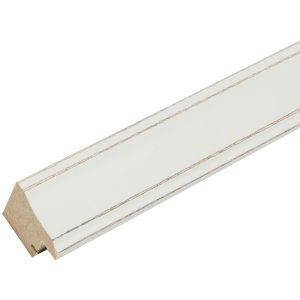 Houten lijst lona 24x30 cm wit