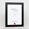 Effectief massief houten lijst Profiel 30 zwart 21x29,7 cm Acrylglas