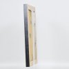 Effect massief houten lijst profiel 28 zilver 21x29,7 cm Helder glas