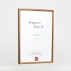Effect houten lijst profiel 23 lichtbruin 23x70 cm Anti-reflecterend glas