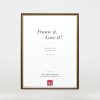 Effect houten lijst profiel 23 notenbruin 23x70 cm Anti-reflecterend glas