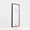 Effect houten lijst profiel 23 notenbruin 23x70 cm Anti-reflecterend glas