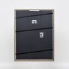 Effect massief houten lijst Profiel 25 grijs 23x70 cm Anti-reflecterend glas
