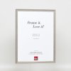 Effect massief houten lijst Profiel 25 grijs 23x70 cm Anti-reflecterend glas