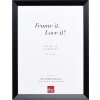 Effect houten lijst top n zwart 23x70 cm Antireflex glas