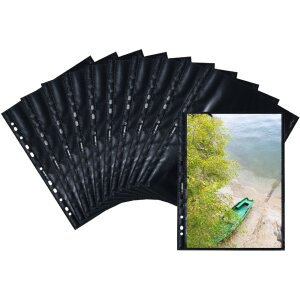 Fotofan-zichtbare hoezen 20x30cm zwart 10 hoezen