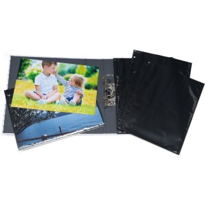 Fotofan-zichtbare hoezen 20x30cm zwart 10 hoezen