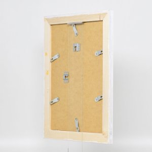 Effect Massief houten fotolijst 2240 wit 25x30 cm Antireflecterend glas