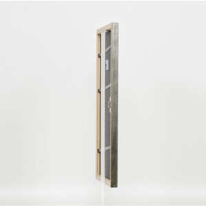 Effect houten lijst profiel 2070 anti-reflex glas 25x35 cm zilver