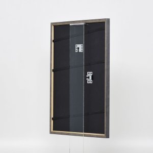 Effect massief houten lijst Profiel 25 grijs 25x35 cm Museum glas