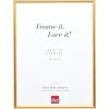 Effect massief houten lijst profiel 20 goud  25x50 cm normaal glas