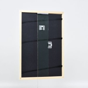 Effect houten lijst profiel 32 wit 25x50 cm Normaal glas