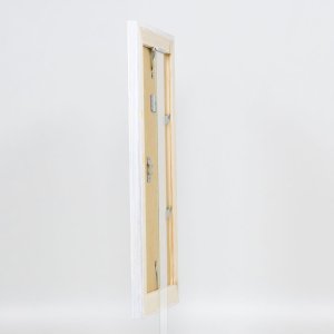 Effect Massief houten fotolijst 2240 wit 25x50 cm Antireflecterend glas