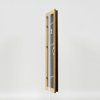 Effect houten lijst profiel 21 notenbruin 25x50 cm Museum glas