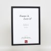 Effect houten lijst profiel 35 zwart 25x60 cm normaal glas + afstandhouder