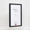 Effect houten lijst profiel 35 zwart 25x60 cm normaal glas + afstandhouder