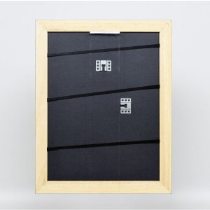 Effectief massief houten lijst Profiel 30 zwart 25x60 cm Museum glas
