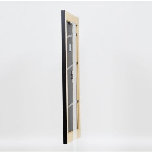 Effectief massief houten lijst Profiel 30 zwart 25x60 cm Museum glas