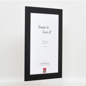 Effectief massief houten lijst Profiel 30 zwart 25x60 cm Museum glas