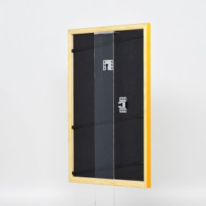 Effect houten lijst profiel 89 licht bruin 25x70 cm normaal glas