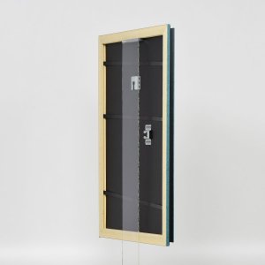 Effect houten lijst profiel 21 blauw 25x70 cm Normaal glas