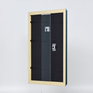 Effect houten lijst profiel 21 blauw 25x70 cm Normaal glas