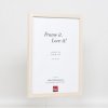Effect houten lijst profiel 33 wit 25x70 cm antireflexglas