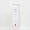 Effect houten lijst profiel 33 wit 25x70 cm antireflexglas
