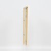 Effect houten lijst profiel 33 wit 25x70 cm antireflexglas