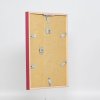 Effect houten lijst profiel 35 rood 25x70 cm normaal glas + afstandhouder