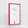 Effect houten lijst profiel 35 rood 25x70 cm normaal glas + afstandhouder