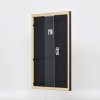 Effect houten lijst profiel 38 grijs 25x80 cm anti-reflexglas
