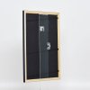 Effect houten lijst profiel 38 grijs 25x80 cm anti-reflexglas