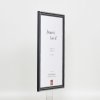Effect houten lijst profiel 38 grijs 25x80 cm anti-reflexglas
