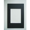 Afgeschuind passepartout - 20x30 cm - zwart