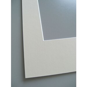 Afgeschuinde passepartout - 13x18 cm - crème