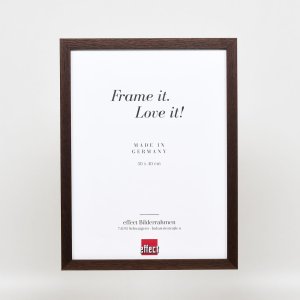 Effect houten lijst profiel 33 wengé 27x48 cm ontspiegeld glas