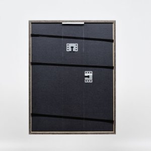 Effect houten lijst profiel 23 blauw 28x35 cm Helder glas